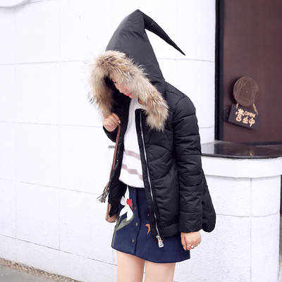冬季新款韩版百搭修身棉服女带帽加厚学生棉衣棉袄女袄子