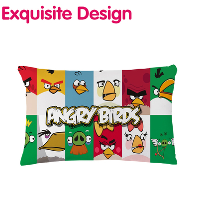 愤怒的小鸟 DIY来图定制抱枕头 图案设计靠背靠垫送人礼品包邮