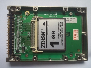 ZDISK原装全新1G CF卡金属固态硬盘电子硬盘44针IDE电脑工控机用