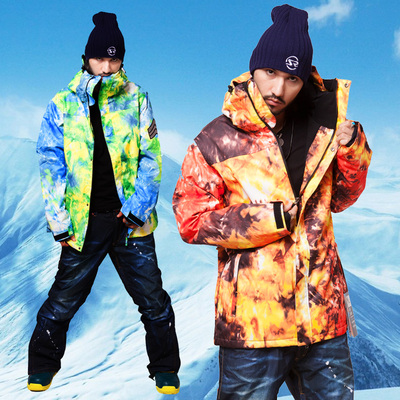 大码滑雪服带帽男士单板双板滑雪衣男款防水透气户外韩版冬季雪地