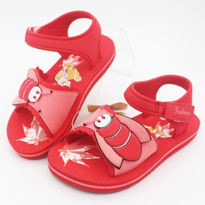 正品进口越南鞋平仙鞋可爱小蜜蜂女童鞋沙滩休闲儿童凉鞋防滑耐穿