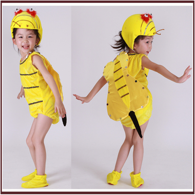 六一儿童舞蹈服装演出服 幼儿园小动物服装表演服 小蜜蜂女童包邮