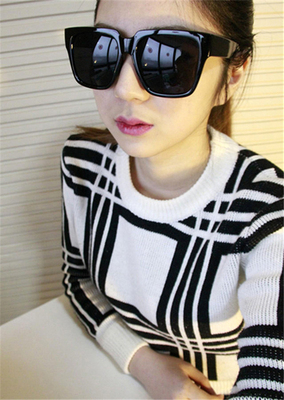 新款2014韩版明星款大脸男复古墨镜超大框女士太阳镜个性潮人眼镜