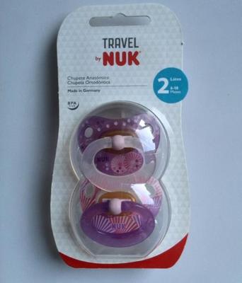 德国原装正品 NUK 乳胶安抚奶嘴6-18个月 正齿护牙2只装