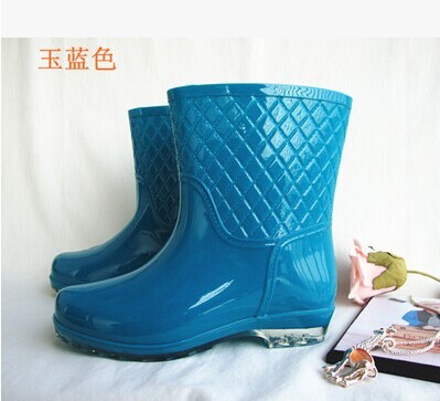 包邮上海双钱雨鞋韩国韩版女式中筒雨靴橡胶时尚防滑水鞋女士雨鞋