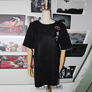 黑色幽默2015秋摇滚朋克欧美街头范儿孤品起范儿筒型连衣裙SZ008