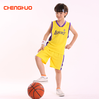 橙火童装儿童篮球服套装男童球衣夏装中大童运动套装7-9-11-13岁