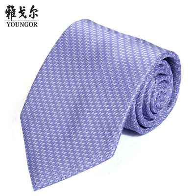 雅戈尔商务正装男士领带职业上班领带结婚领带涤丝色织领带