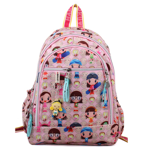 原宿娃娃双肩包可爱男女儿童1-3年级减负书包防水电脑包旅行背包