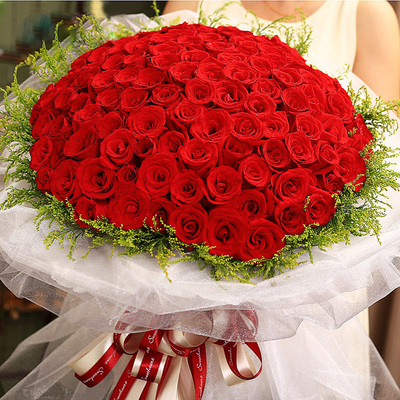 99红玫瑰花扬州同城鲜花速递圣诞节平安夜礼物本地实体花店送花