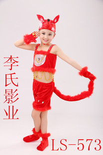 六一动物服装卡通服 幼儿园表演服装 儿童扮演服饰 小狐狸表演服