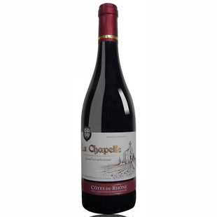 法国红酒罗纳河谷原瓶 进口葡萄酒 小圣堂特酿干红葡萄酒 750ml