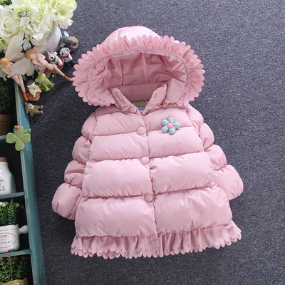 女宝宝棉服冬装1-2-3岁2015新款韩版女童棉衣中长款冬季加厚棉服
