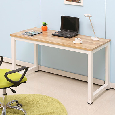 简易电脑桌台式桌家用写字台现代简约书桌双人桌钢木办公桌子