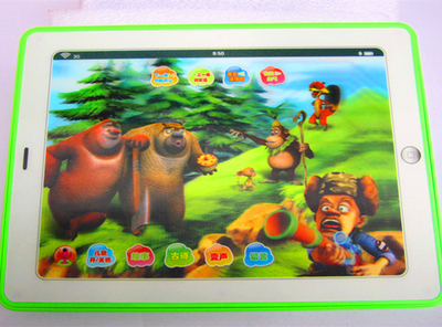 熊出没故事机 3D平板智能早教机 可对话录音儿童益智玩具特价包邮
