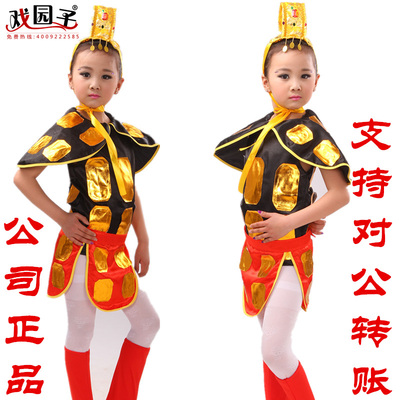 六一儿童演出服装男女兵马俑舞蹈表演服幼儿盔甲花木兰将军服新款