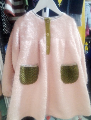 韩国进口童装正品现货 mandi Amber冬季新款女童长袖连衣裙