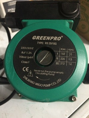 威格水泵GREENPRO 循环泵 静音屏蔽泵RS25/15G