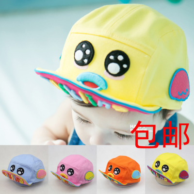 儿童帽子男童春夏1-2-4岁棒球帽韩国版宝宝鸭舌帽秋冬女婴儿帽