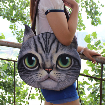 日韩猫咪包袋可爱创意单肩包原宿软妹萌包出口女包喵星人斜挎包