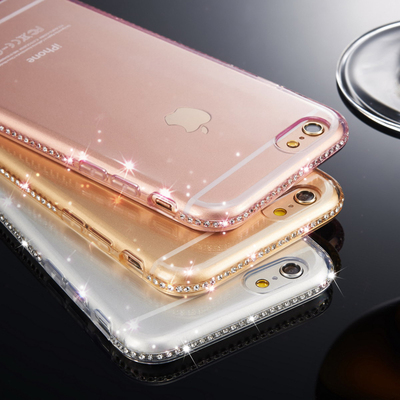 苹果iphone6s plus手机壳硅胶透明iphone 6S新款4.7玫瑰金5.5六6