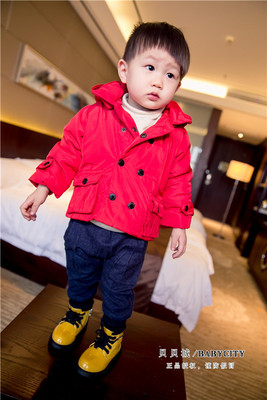 韩版冬装宝宝棉衣外套0-1-2-3岁男童装 婴儿棉袄冬季幼儿加厚冬装