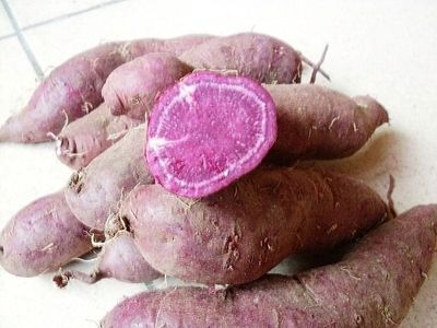 广西特产 新鲜紫薯  紫番薯 地瓜5斤包邮