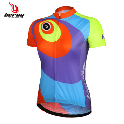 品牌2016新款夏装女款自行车骑行服短袖T恤夏季赛车服上衣装备