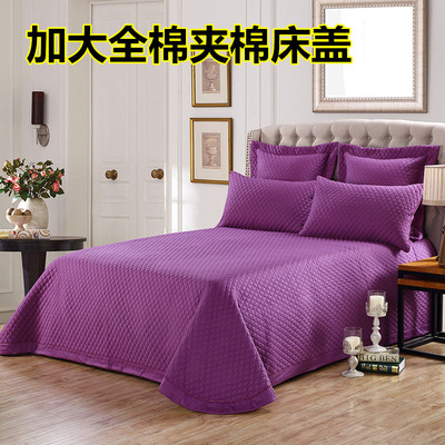 欧式纯棉夹棉床盖全棉加厚加大绗缝床盖单件床单床罩床垫三四件套