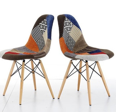 设计师布创意北欧坐具类宜家伊姆斯家居百家布艺餐椅时尚简约