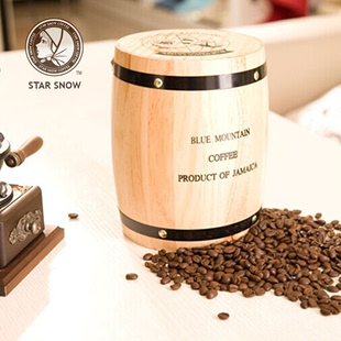 咖啡豆储存罐 古朴典雅的小香木桶 咖啡勺/香木桶 装饰桶