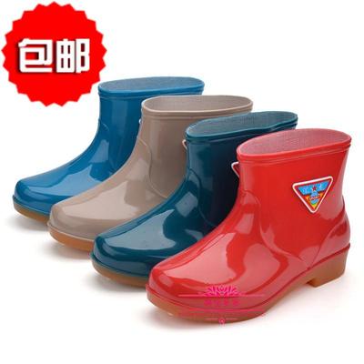 夏季新款雨鞋女士中筒时尚雨靴胶鞋防滑水鞋厨房水靴韩国女套鞋