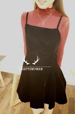 独家定制2015韩版秋冬高领网纱蕾丝长袖针织修身打底衫女G7503102