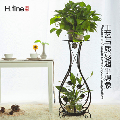 新款美式铁艺花架多层室内客厅创意落地盆栽植物架哪种好特价包邮