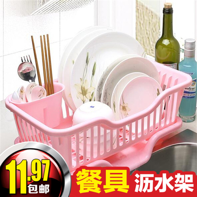 厨房用品洗碗筷子塑料沥水架多用水槽碟盘子餐具置物控水收纳篮