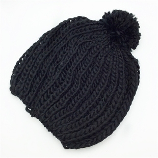 冲钻特价今年冬季新款老人帽子 毛帽 黑色针织护耳保暖休闲毛线帽