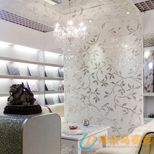 【帝豪】水晶玻璃马赛克拼图拼花背景墙 玄关客厅餐厅卫生间瓷砖