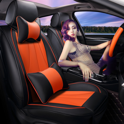 夏季皮革精品汽车坐垫女士骐达翼博缤智索纳塔8起亚KX5时尚座垫套