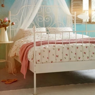特价◆IKEA 莱尔维克 床架(150x200 cm) 铁艺床双人美式床