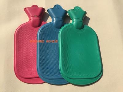 上海永字牌大号单面斜纹1750ML热水袋橡胶暖水袋冲注水热水袋送套