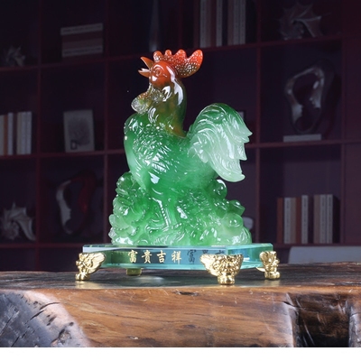 12生肖鸡摆件大号招财风水创意树脂工艺品2017新年贺岁纪念吉祥物