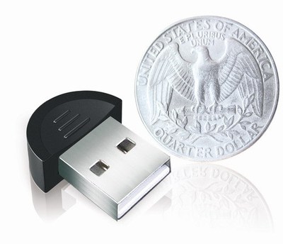 世上最小蓝牙适配器 笔记本电脑迷你usb蓝牙v2.0 免驱动 支持Win7