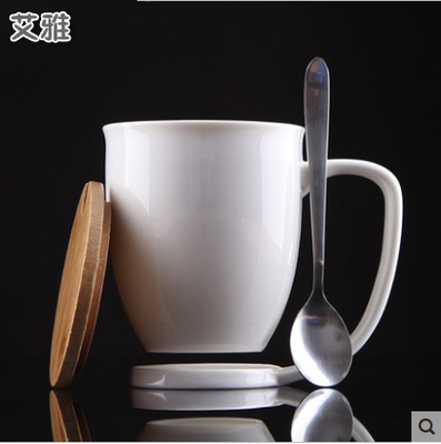 马克杯定制杯情侣杯水杯简约个性创意杯子陶瓷带盖带勺茶杯悬浮杯