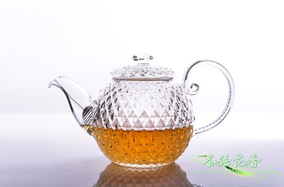特价加厚耐热玻璃茶具钻石葵花壶玻璃杯水晶壶玻璃茶壶茶具套组