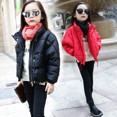 女童保暖棉服2015冬装新款韩版儿童加厚立领面包服棉衣棉袄外套