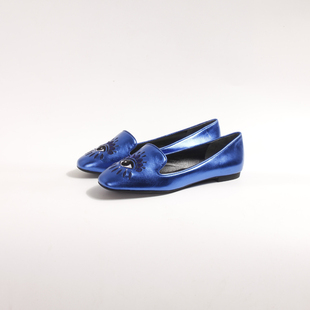 [现货] K.E.N.Z.O 2015S/S 蓝色 眼睛 平底鞋