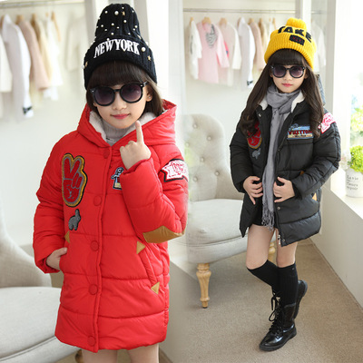 童装女童2015韩版冬款女中大童保暖童棉衣休闲时尚童外套一件代发