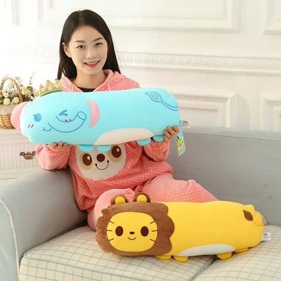 正版卡通动物冰爽纳米泡沫粒子抱枕靠垫玩具玩偶公仔儿童娃娃礼物