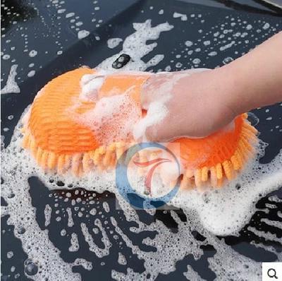 洗车手套 擦车手套 双面雪尼尔珊瑚虫毛绒手套 汽车清洁用品88