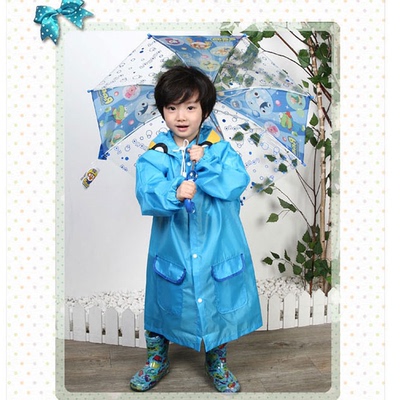 韩国儿童雨衣男童女童雨衣透气小孩宝宝雨披学生雨衣包fd608